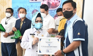 Gelar HKN 2022, Dinkes Bandar Lampung Apresiasi Program One Planet One Health PT Tirta Investama